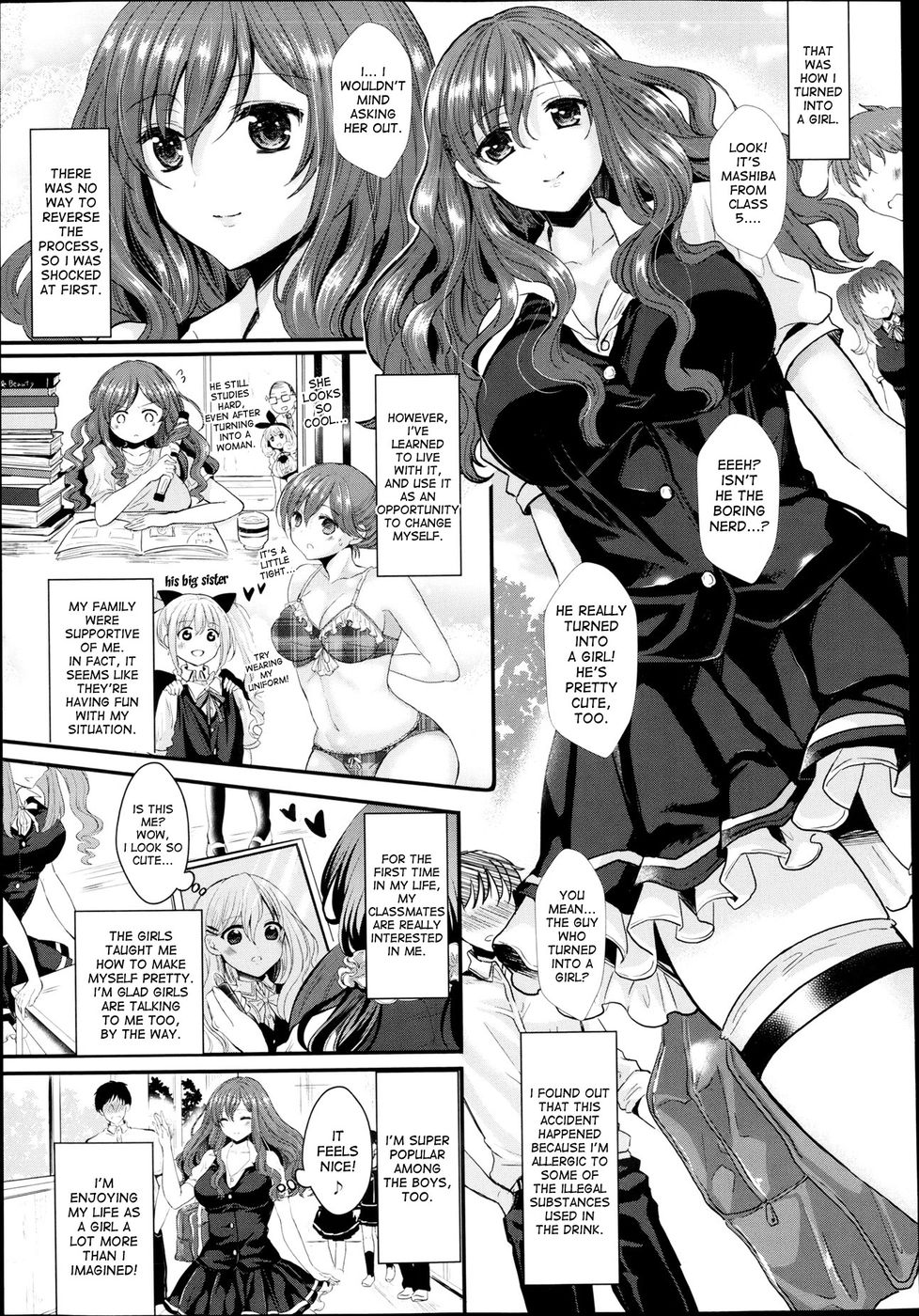 Hentai Manga Comic-Offence Reversal! The Delinquent and Me, as a Woman-Read-3